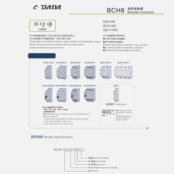 BCH8 මොඩියුලර් ස්පර්ශක නාමාවලිය