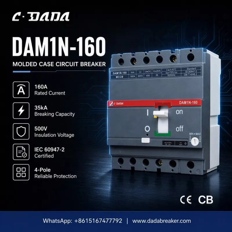 කාර්මික ජාල සඳහා නිරවද්‍ය ආරක්ෂාව: C·DADA DAM1N-160 MCCB